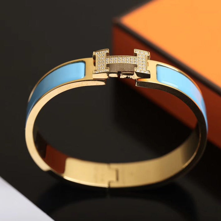 ¡®Armor-¡¯H CLOUD BLUE BRACELET GOLD DIAMOND