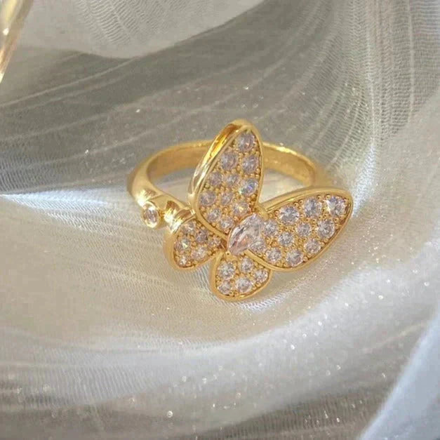 ¡®Armor-¡¯BUTTERFLY DIAMOND RING