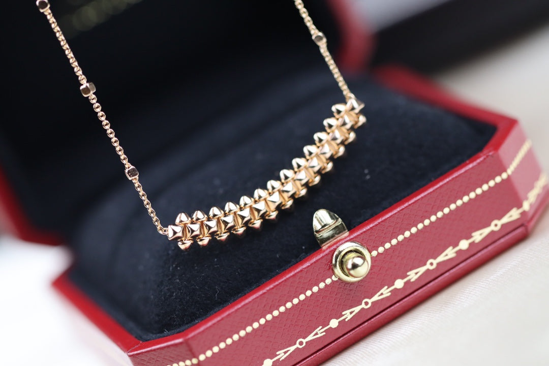 ¡®Armor-¡¯CLASH PINK GOLD NECKLACE