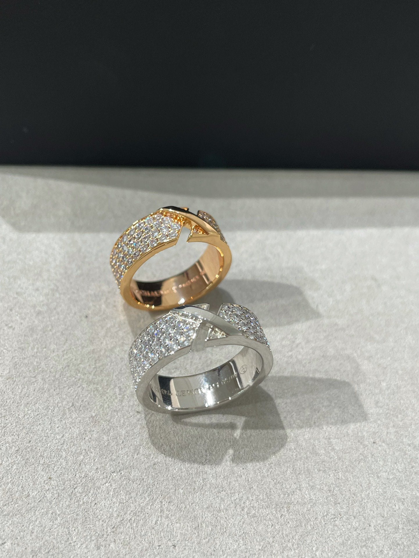 ¡®Armor-¡¯LIENS EVIDENCE  DIAMOND PAVED RING