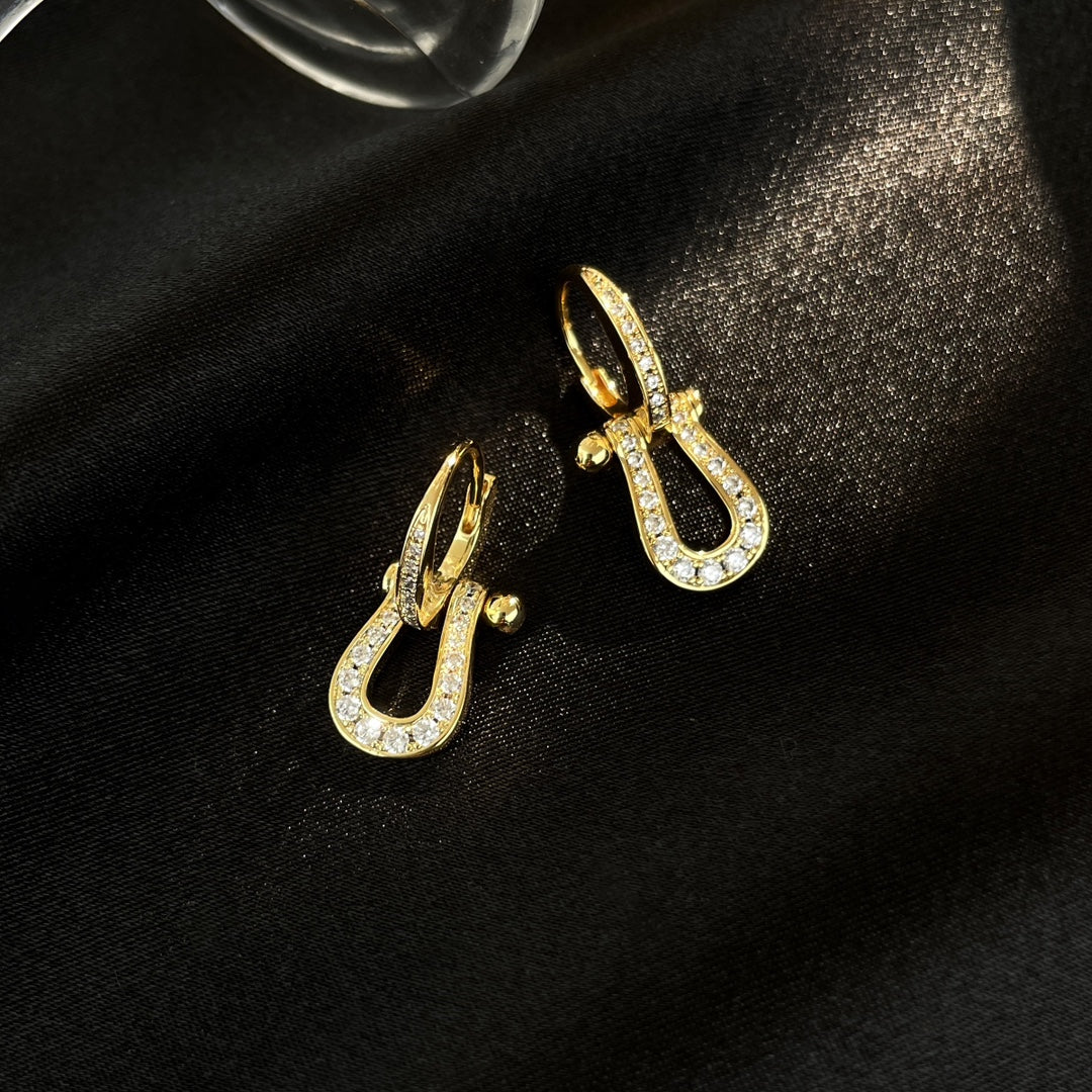 ¡®Armor-¡¯FORCE 10 FULL DIAMOND DROP EARRINGS MEDIUM MODEL