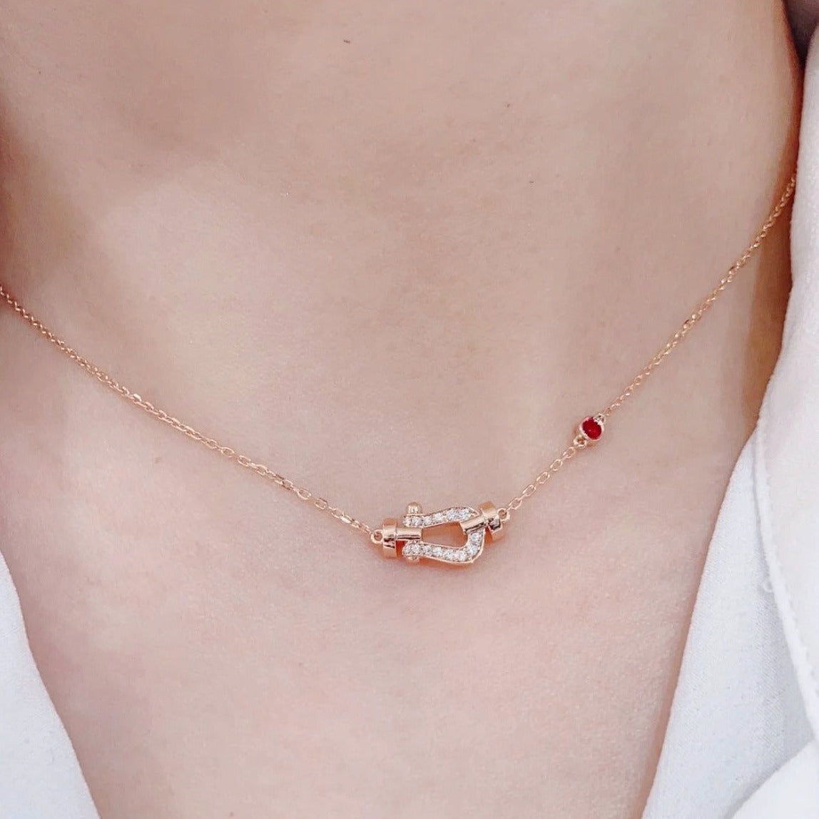 ¡®Armor-¡¯FORCE 10 DIAMOND PINK GOLD NECKLACE