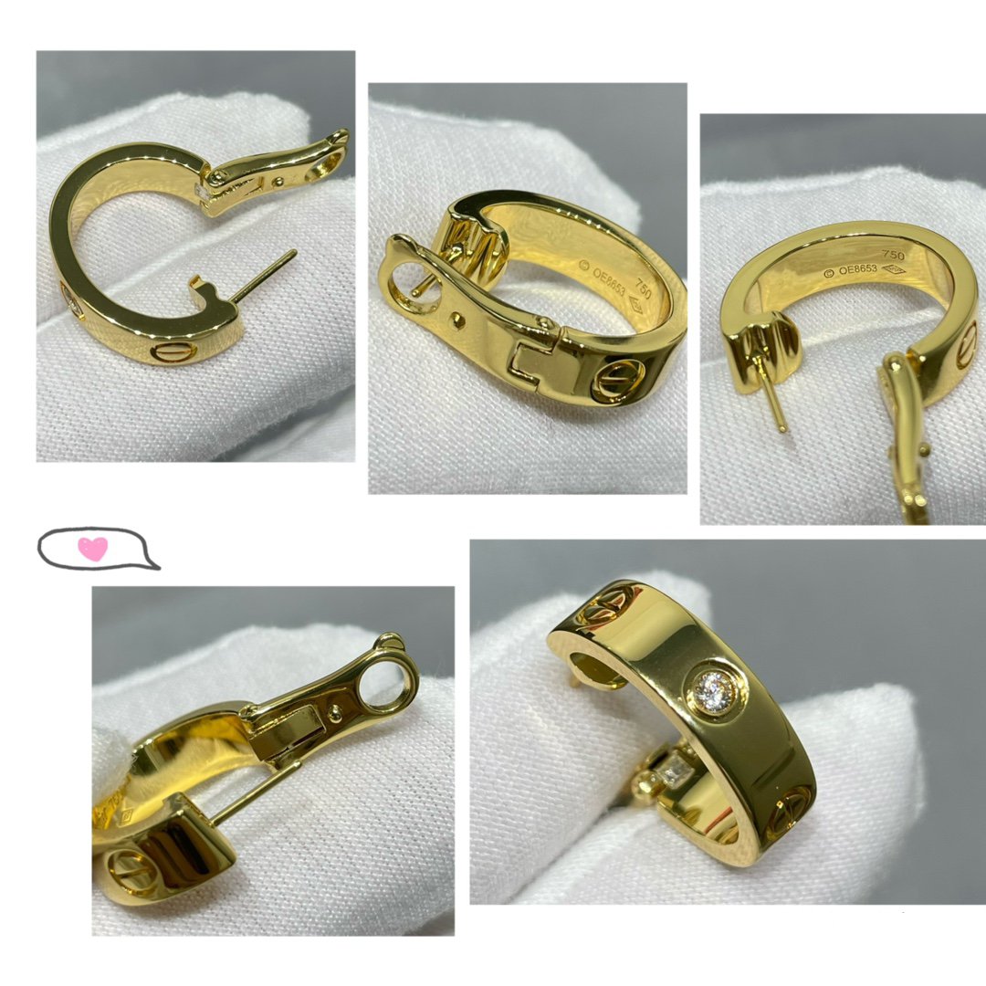 ¡®Armor-¡¯LOVE 5.5MM 1 DIAMOND EARRINGS