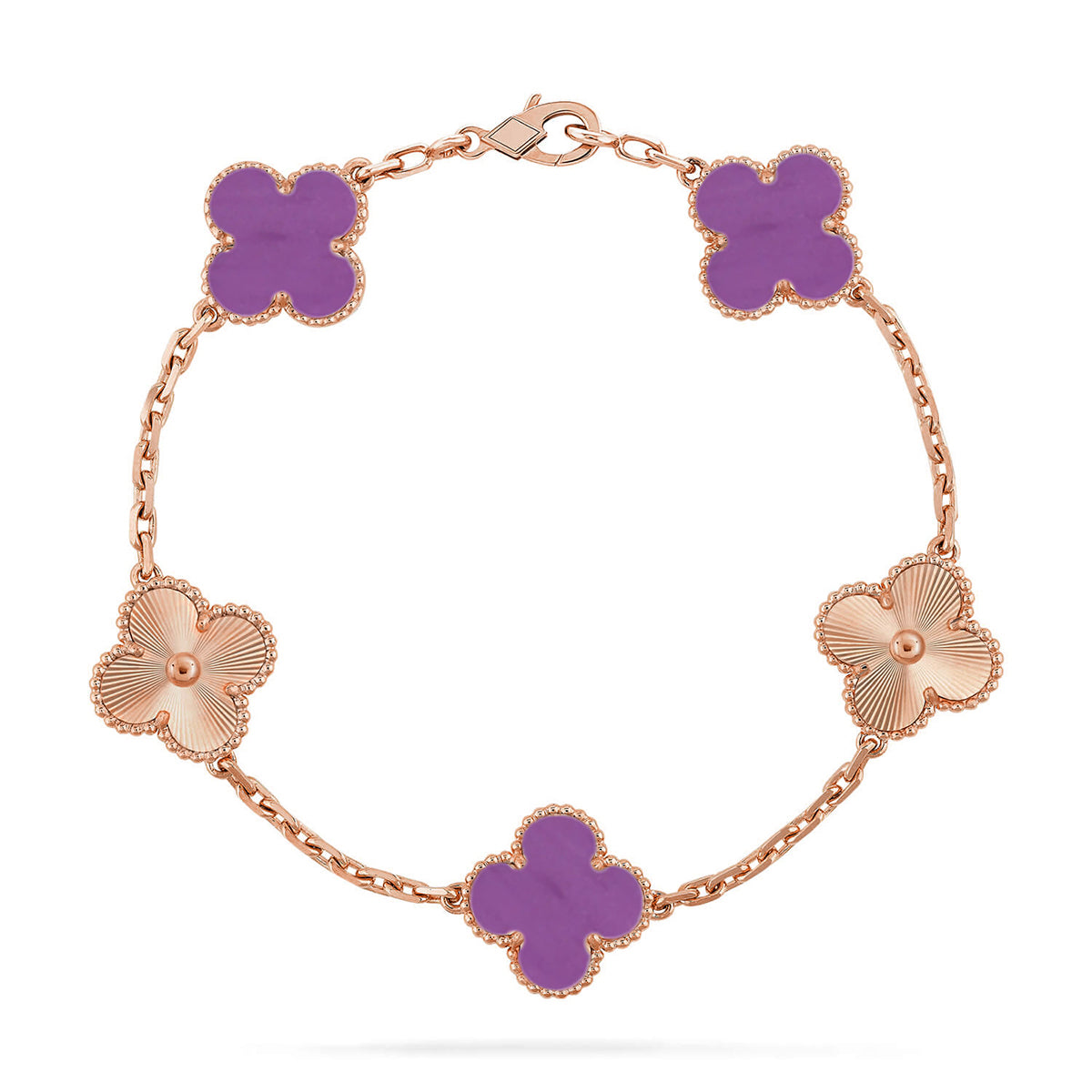 [Armor-]New  CLOVER 5 MOTIF VIOLET BRACELET COLLECTION