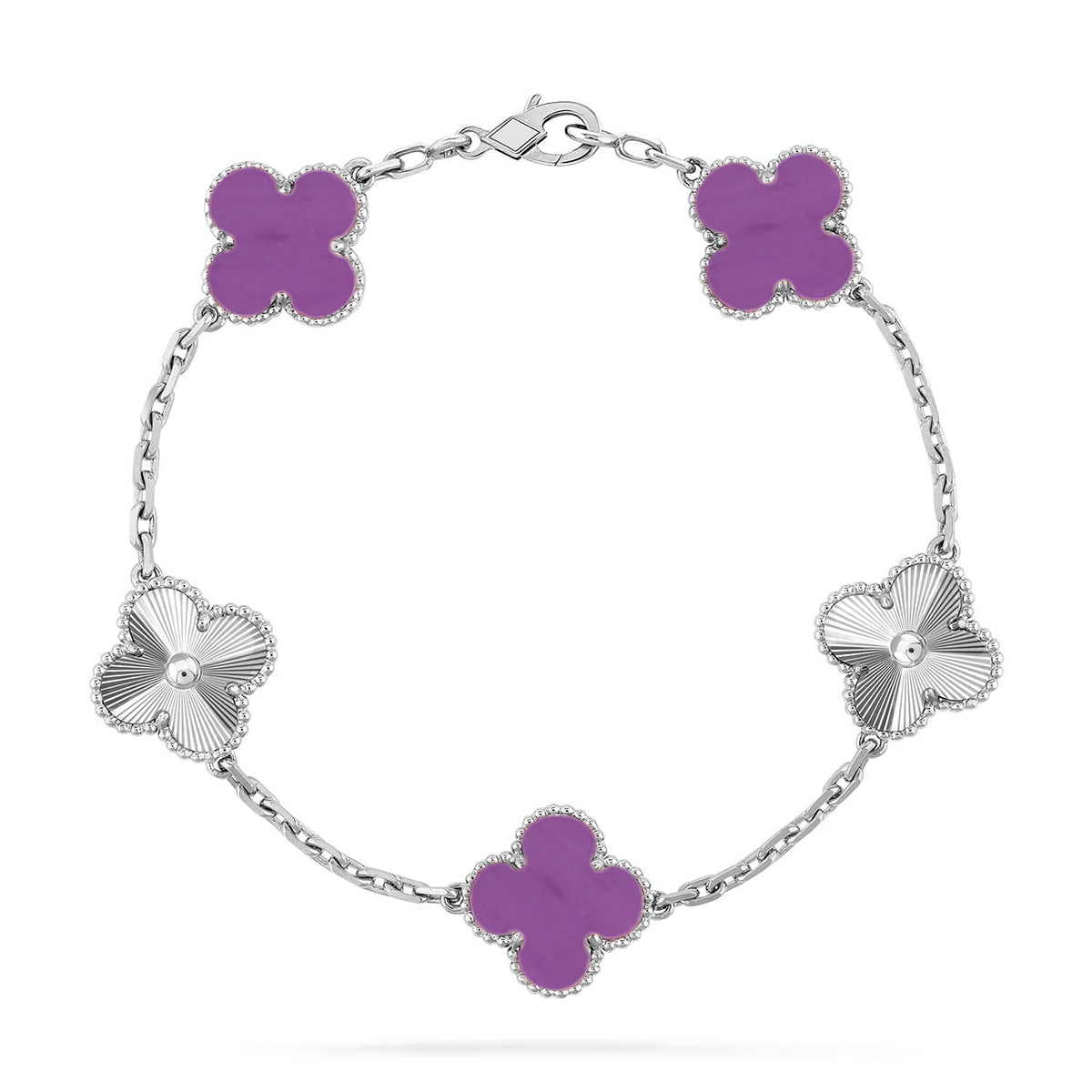 [Armor-]New  CLOVER 5 MOTIF VIOLET BRACELET COLLECTION