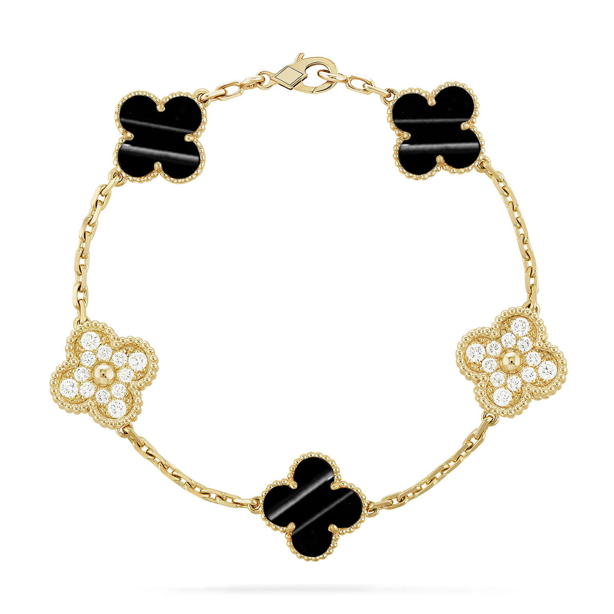 [Armor-]New  CLOVER 5 MOTIF PULSAR STONE BRACELET COLLECTION