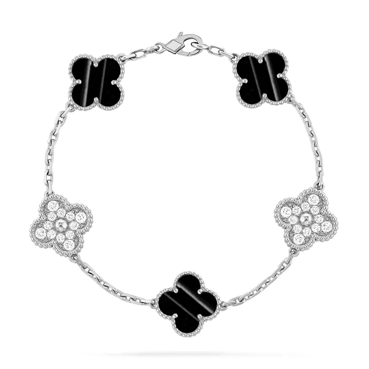 [Armor-]New  CLOVER 5 MOTIF PULSAR STONE BRACELET COLLECTION