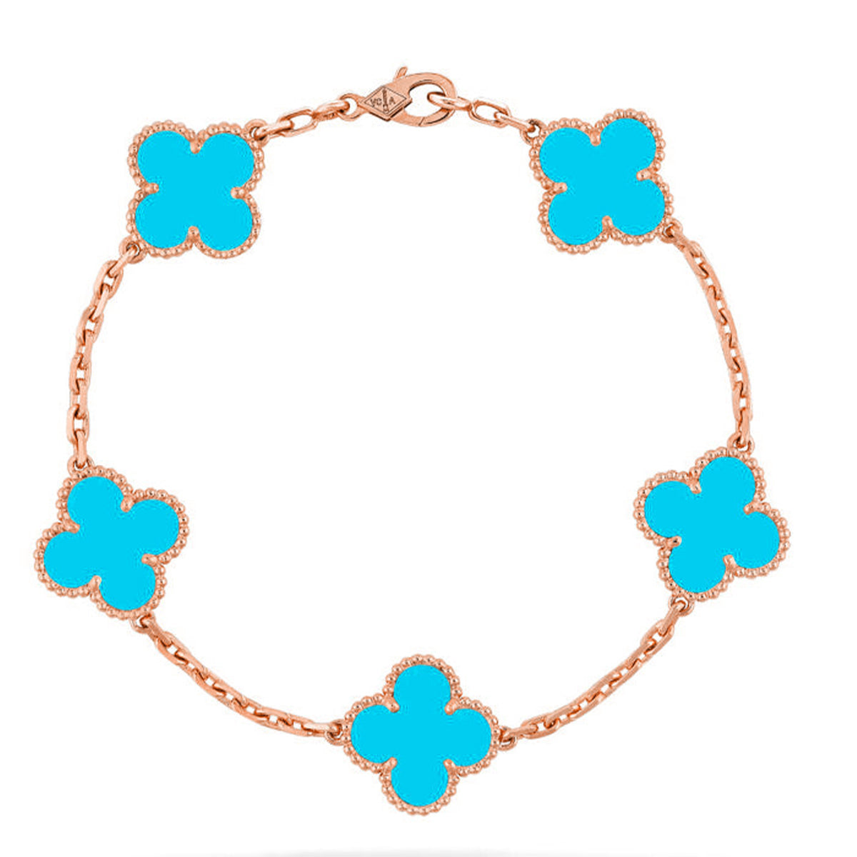[Armor-]New  CLOVER 5 MOTIF TURQUOISE BRACELET COLLECTION