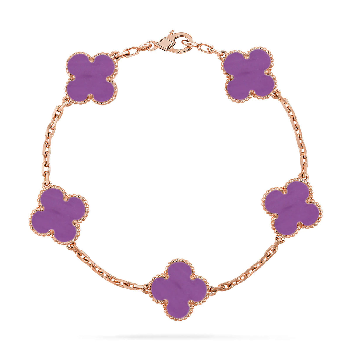 [Armor-]New  CLOVER 5 MOTIF VIOLET BRACELET COLLECTION
