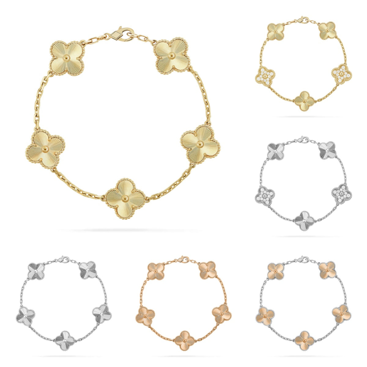 [Armor-]New  CLOVER 5 MOTIF LASER BRACELET COLLECTION