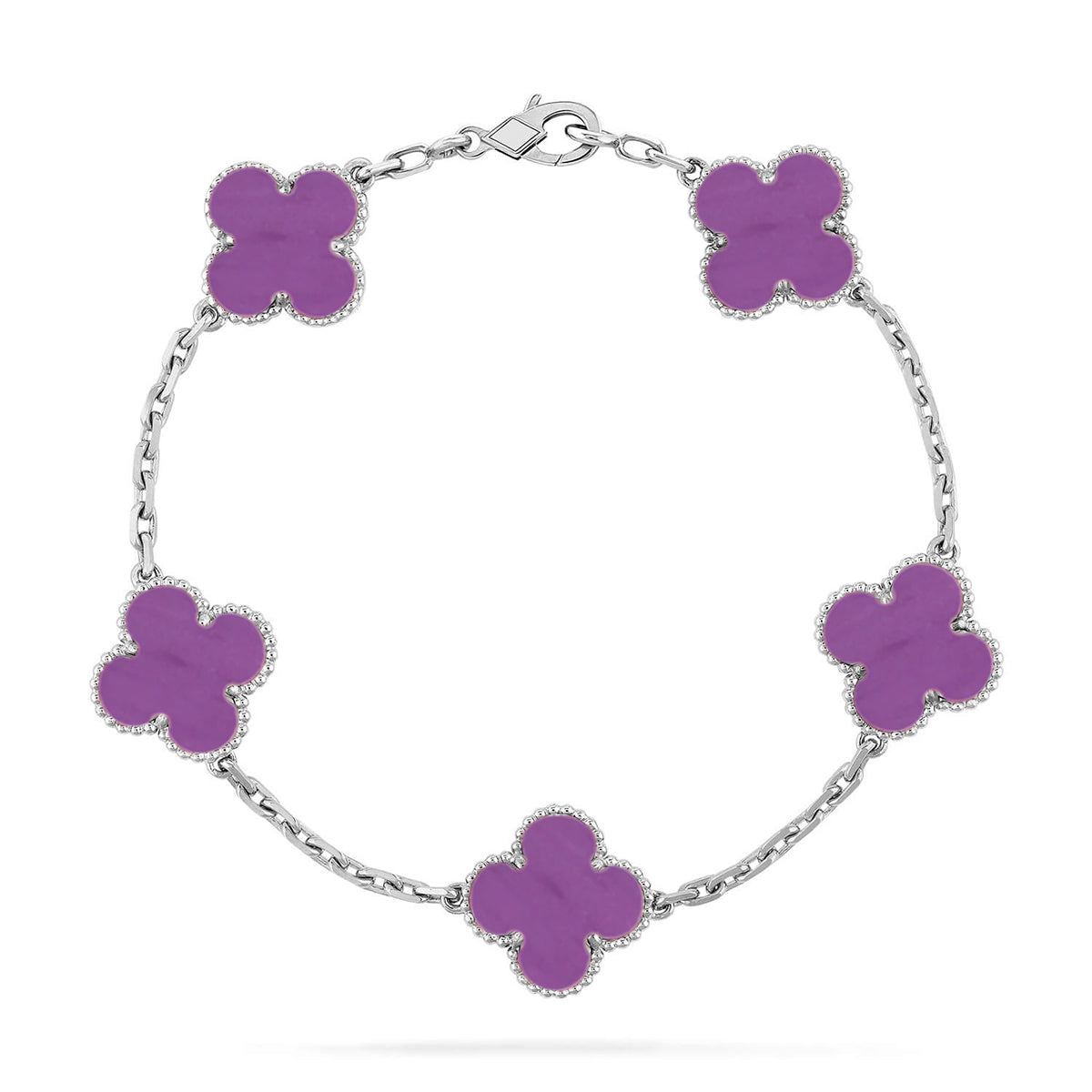 [Armor-]New  CLOVER 5 MOTIF VIOLET BRACELET COLLECTION