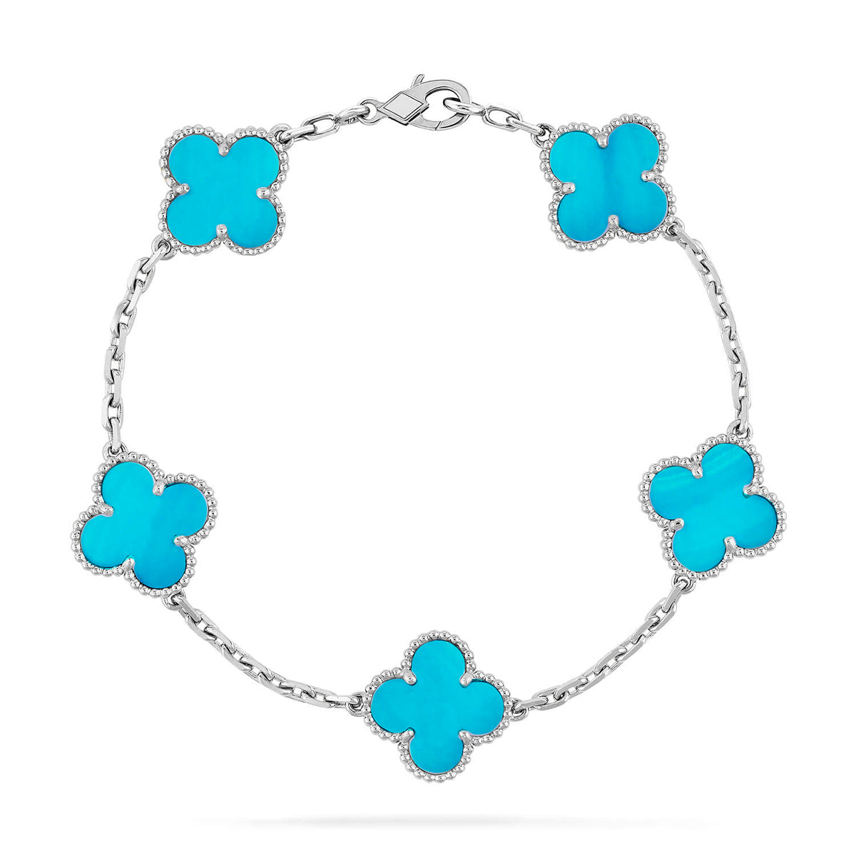 [Armor-]New  CLOVER 5 MOTIF TURQUOISE BRACELET COLLECTION