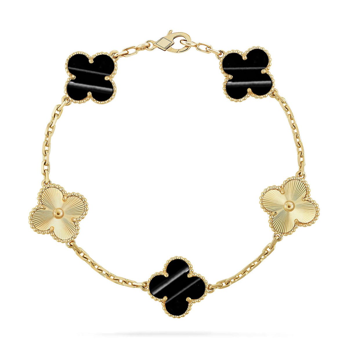 [Armor-]New  CLOVER 5 MOTIF PULSAR STONE BRACELET COLLECTION