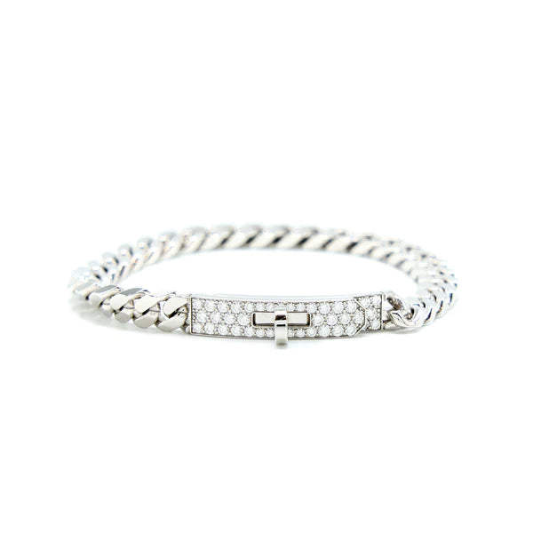 ¡®Armor-¡¯KELLY CHAIN SILVER DIAMOND BRACELET
