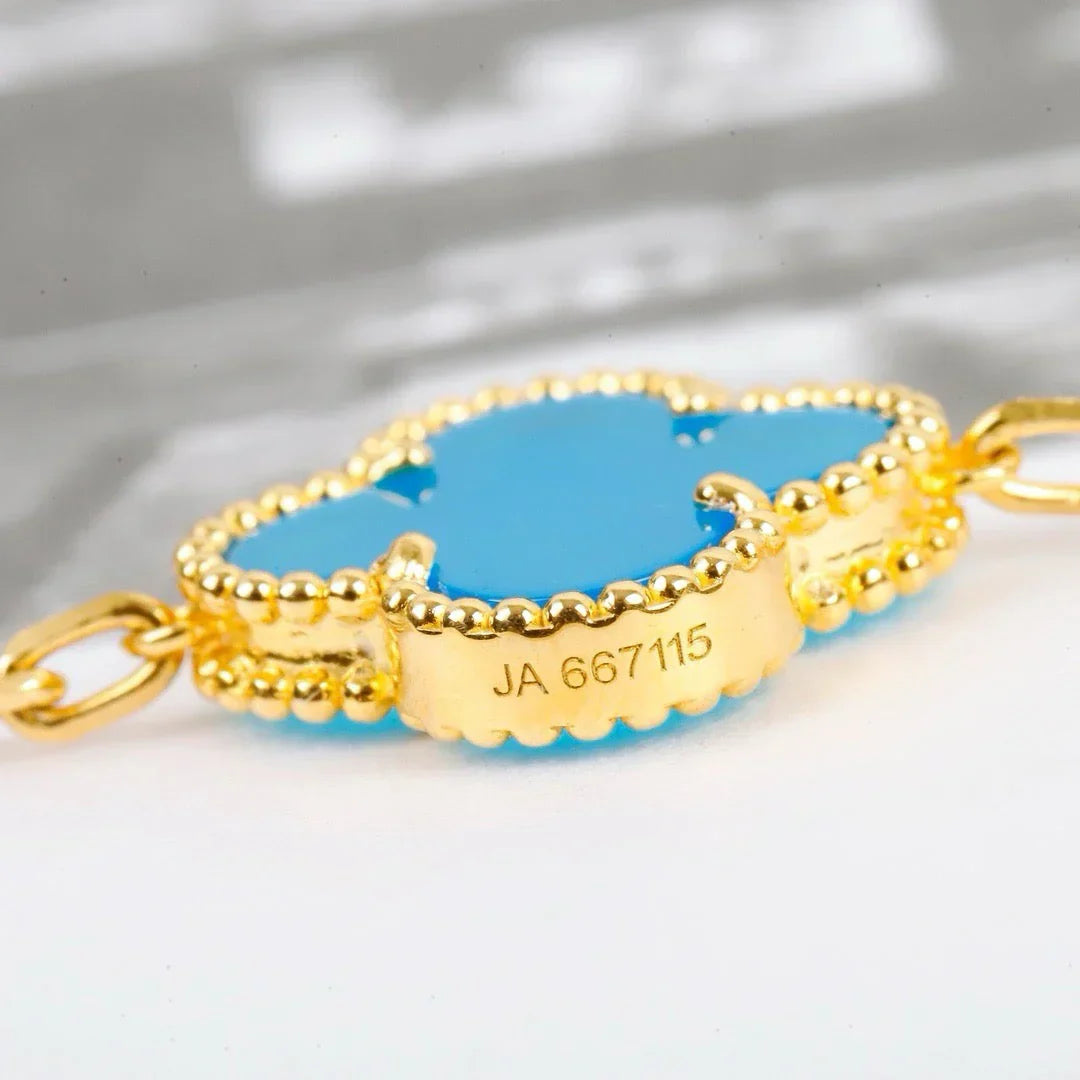 [Armor-]New  CLOVER 5 MOTIF TURQUOISE BRACELET COLLECTION