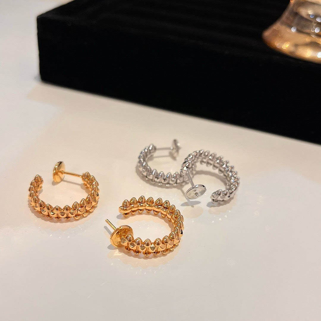 ¡®Armor-¡¯CLASH SMALL HOOP EARRINGS