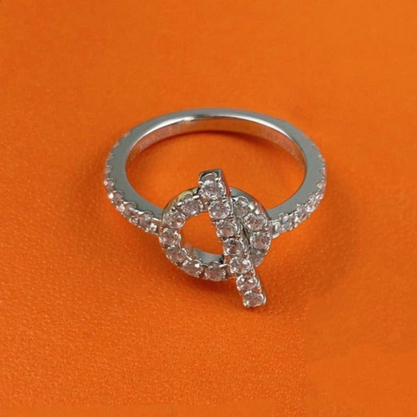 ¡®Armor-¡¯ECHAPPEE RING SILVER DIAMOND