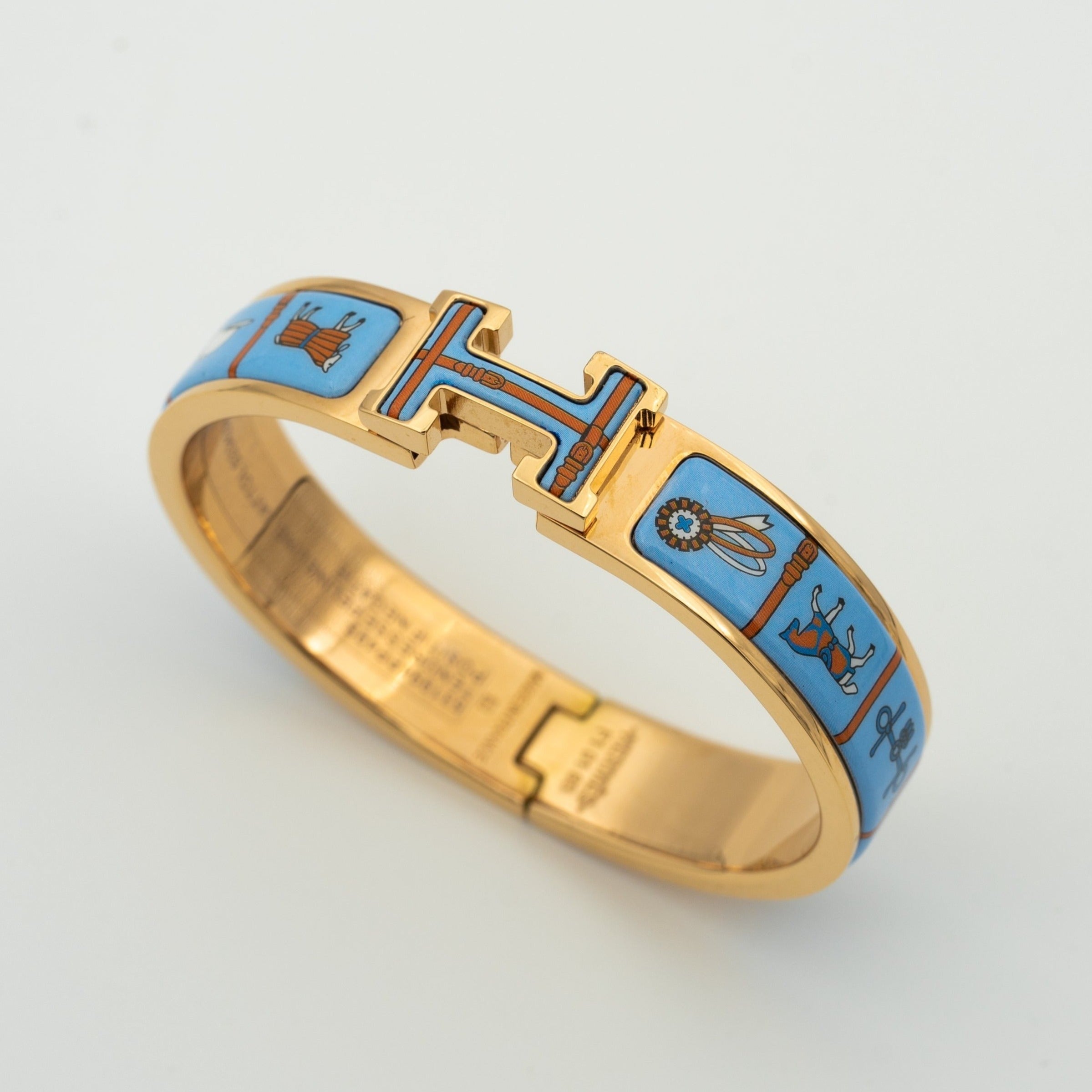 ¡®Armor-¡¯H PINK GOLD BRACELET BLUE CERAMIC