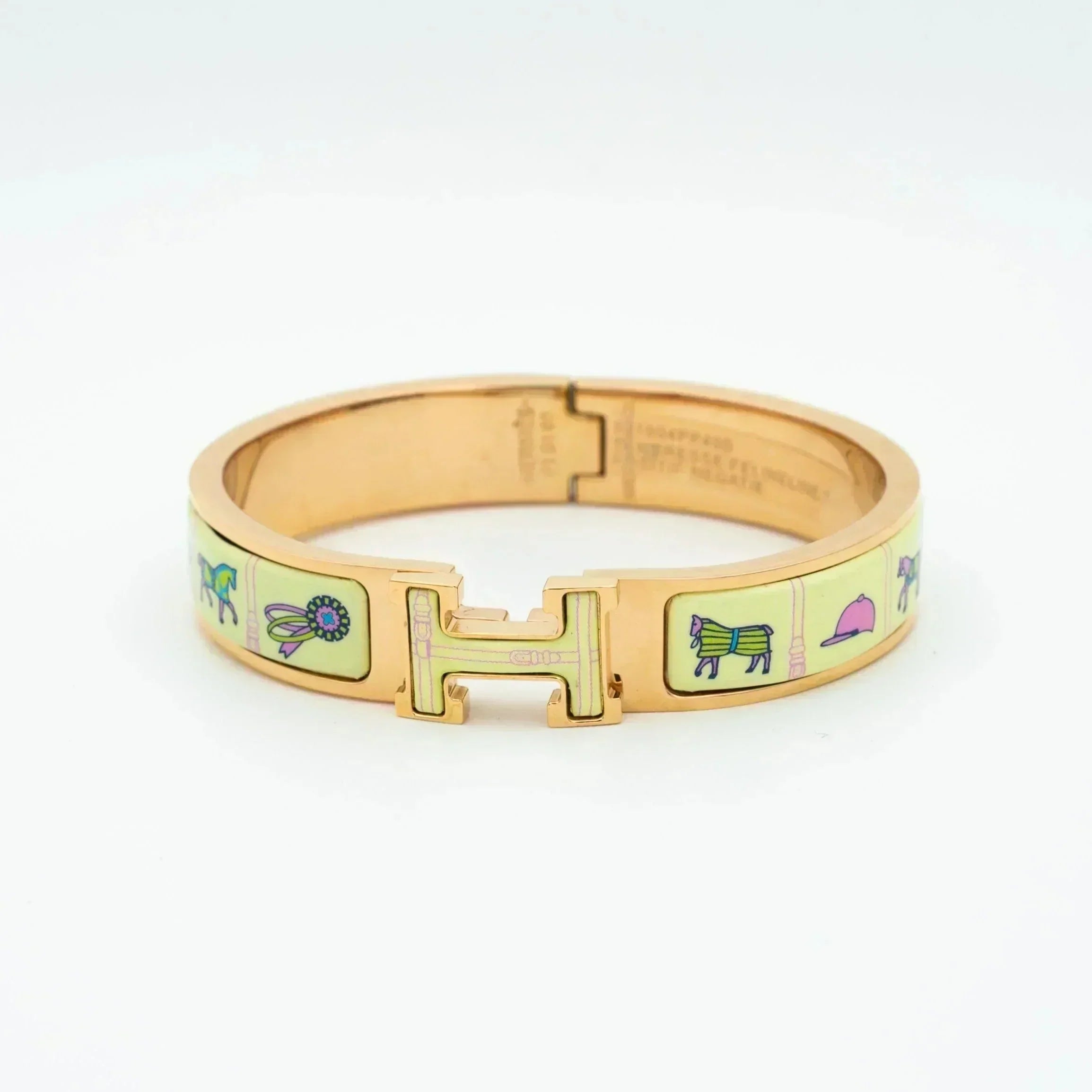 ¡®Armor-¡¯H PINK GOLD BRACELET CREAM CERAMIC
