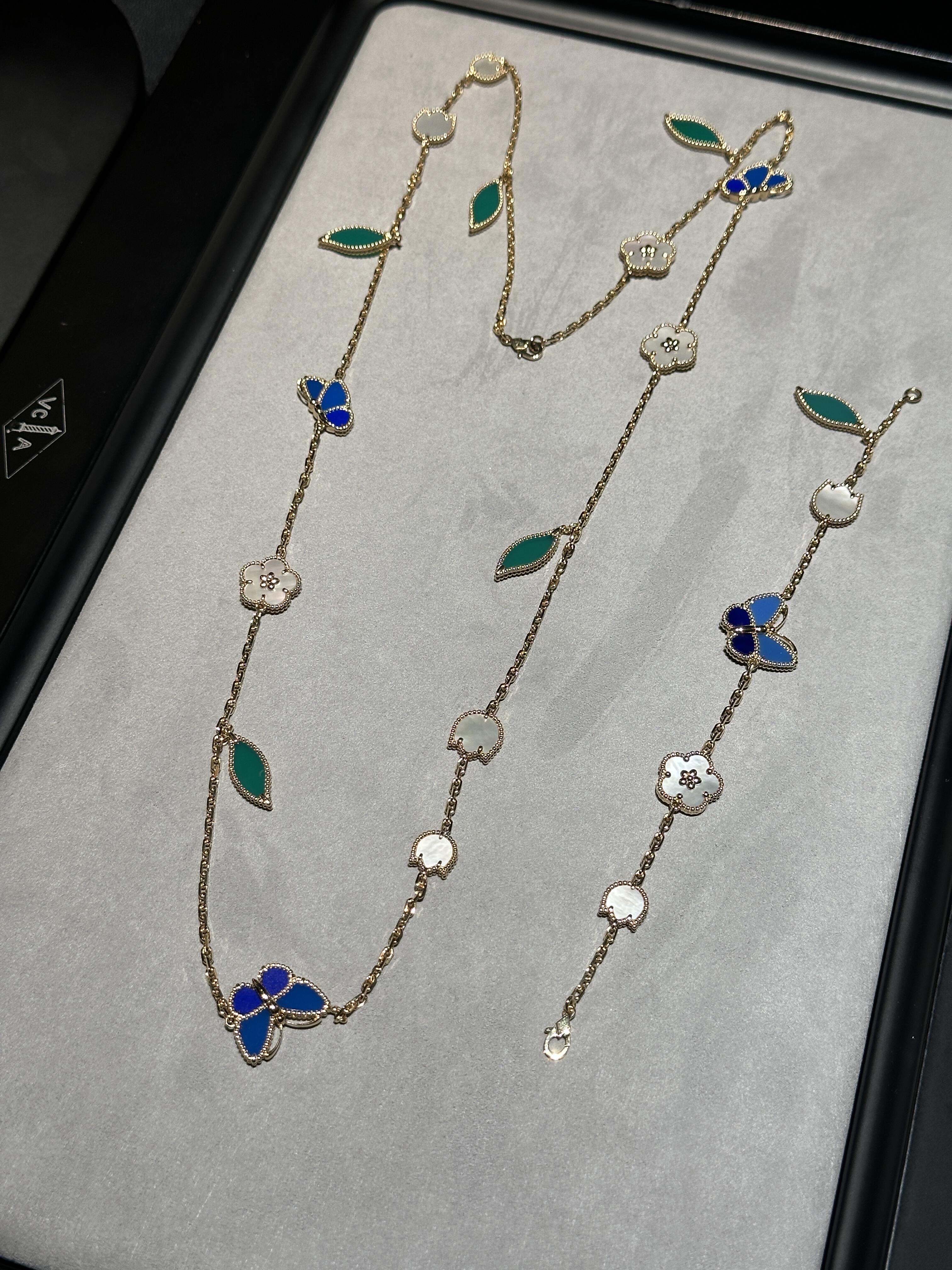 [Armor jewelry] 26 NEW CLOVER 15 MOTIFS LUCKY NECKLACE