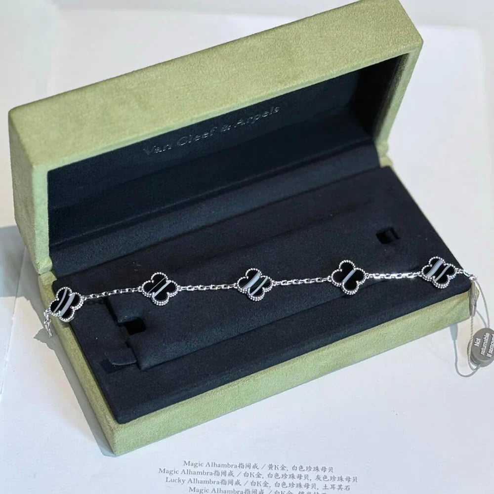 [Armor-]New  CLOVER 5 MOTIF PULSAR STONE BRACELET COLLECTION