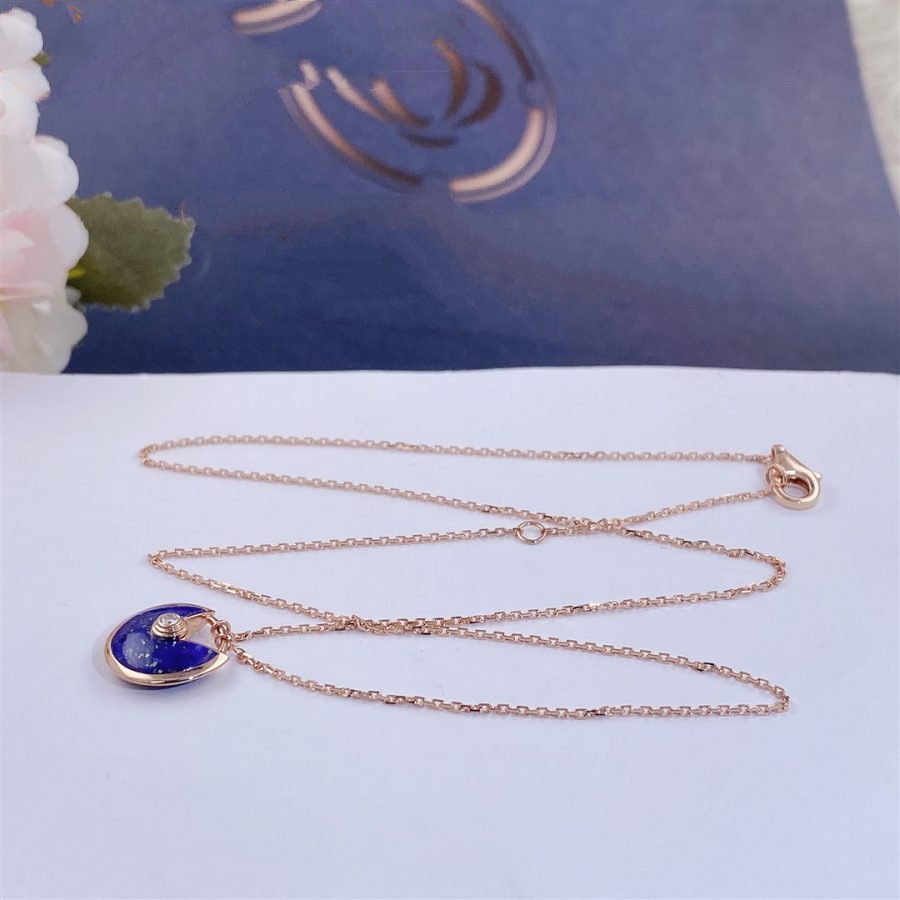 ¡®Armor-¡¯AMULETTE ROSE GOLD AGATE NECKLACE