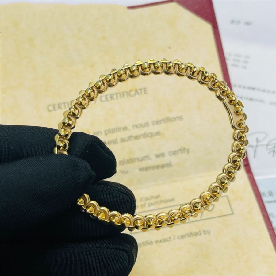 ¡®Armor-¡¯CLASH GOLD BRACELET