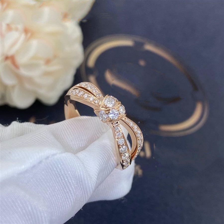 ¡®Armor-¡¯LIENS PINK GOLD DIAMOND RING