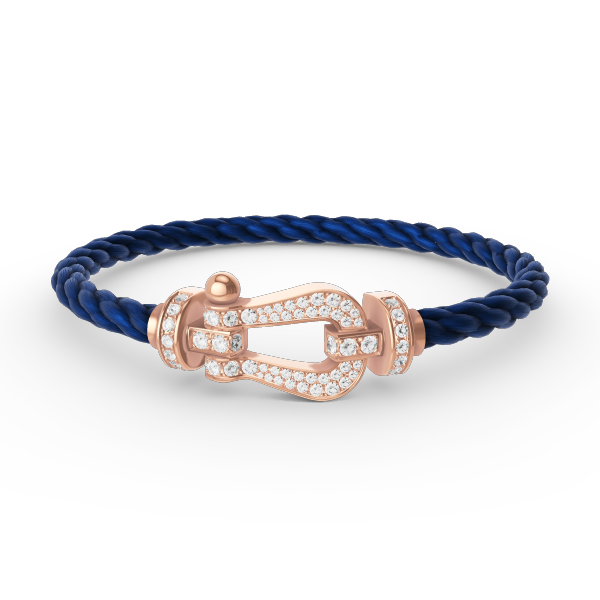 ¡®Armor-¡¯FORCE LARGE HORSESHOE FULL DIAMOND BRACELET ROSE GOLD