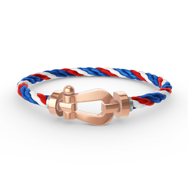 ¡®Armor-¡¯FORCE LARGE HORSESHOE NO DIAMOND BRACELET ROSE GOLD