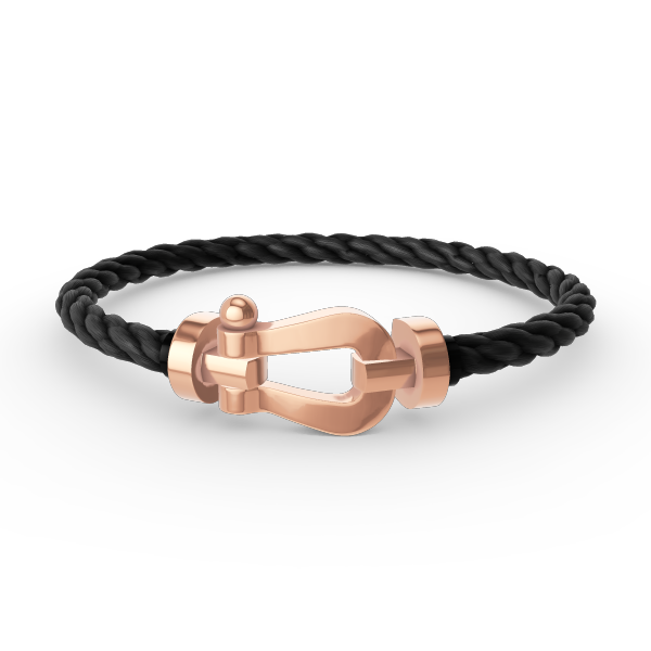 ¡®Armor-¡¯FORCE LARGE HORSESHOE NO DIAMOND BRACELET ROSE GOLD