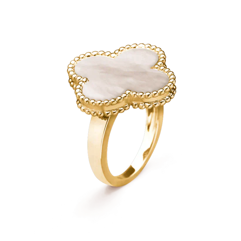 ¡®Armor-¡¯CLOVER WHITE MOP RING